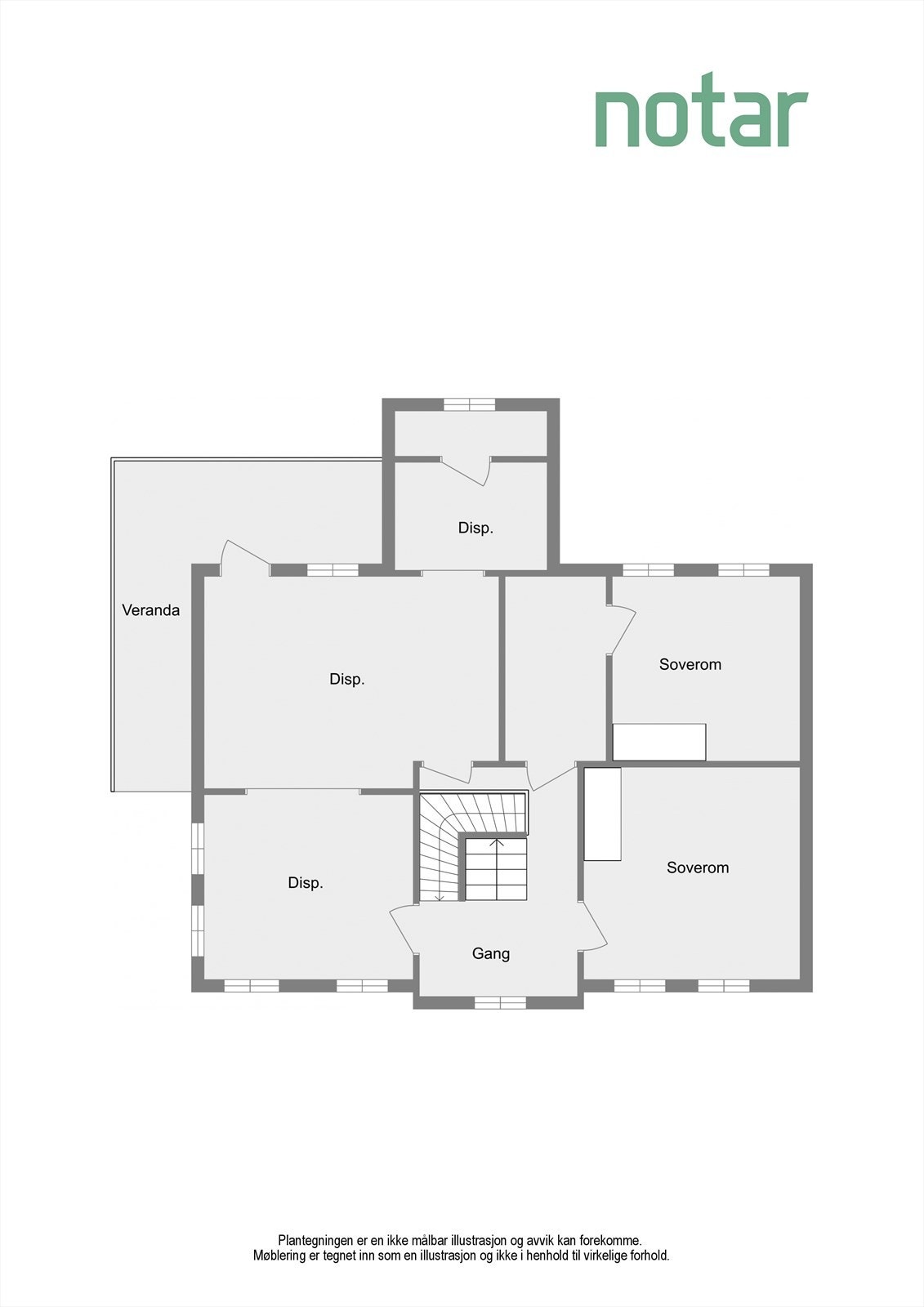 Plantegning 2. etasje Galleribilde