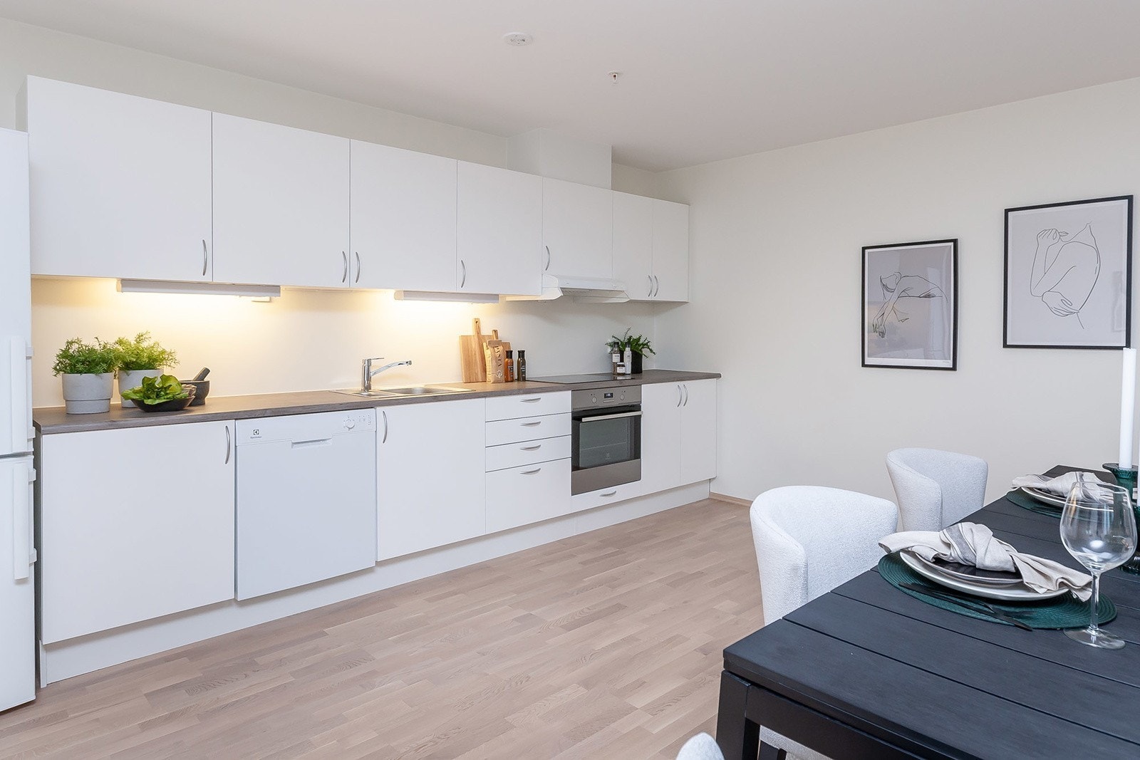 Bilde fra kjøkken i tilsvarende leilighet (hentet fra prospekt). Galleribilde