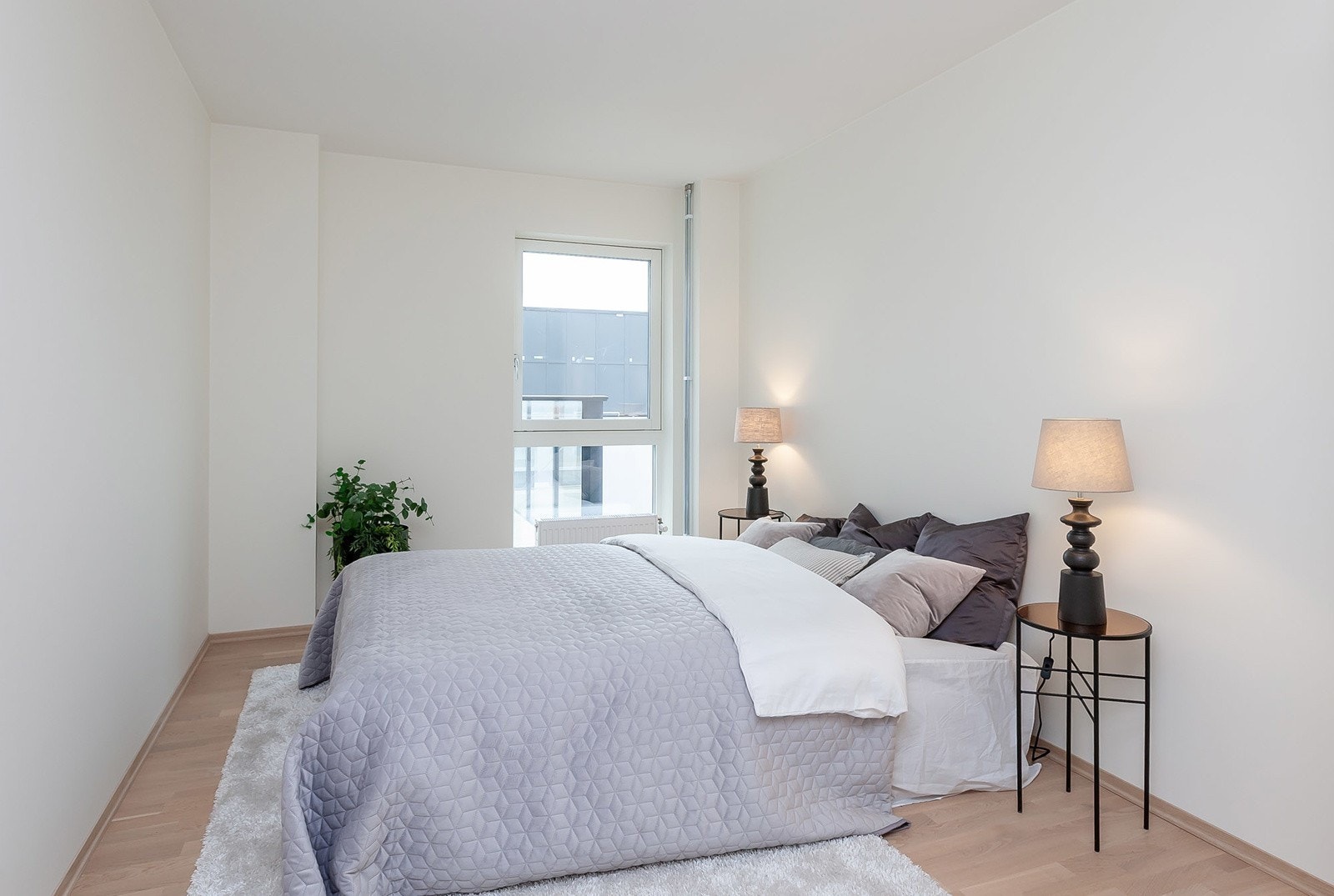 Bilde fra soverom 2 i tilsvarende leilighet (hentet fra prospekt). Galleribilde