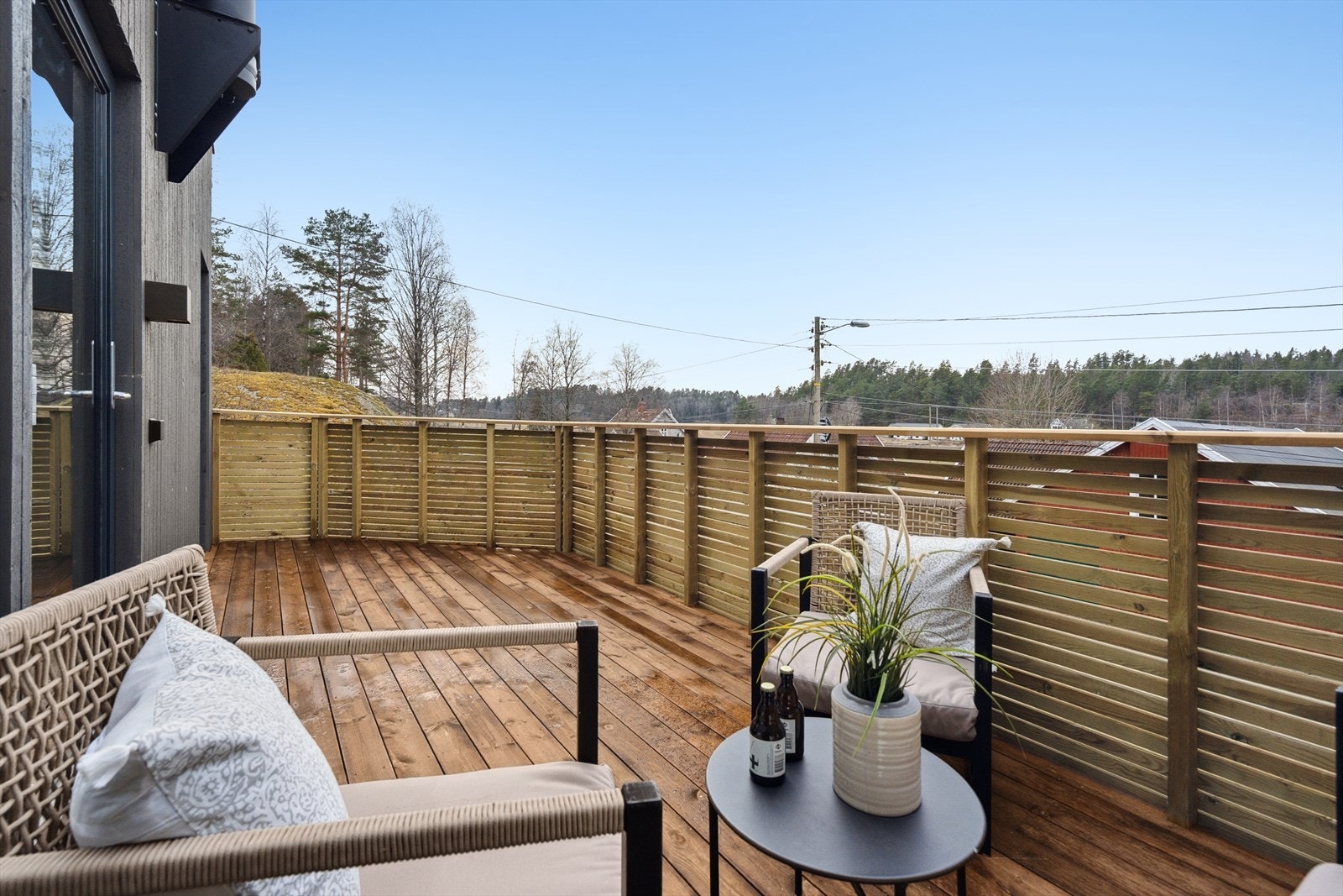 Balkongen mot vest - Her at du sen kveldssol med flott utsikt. Galleribilde