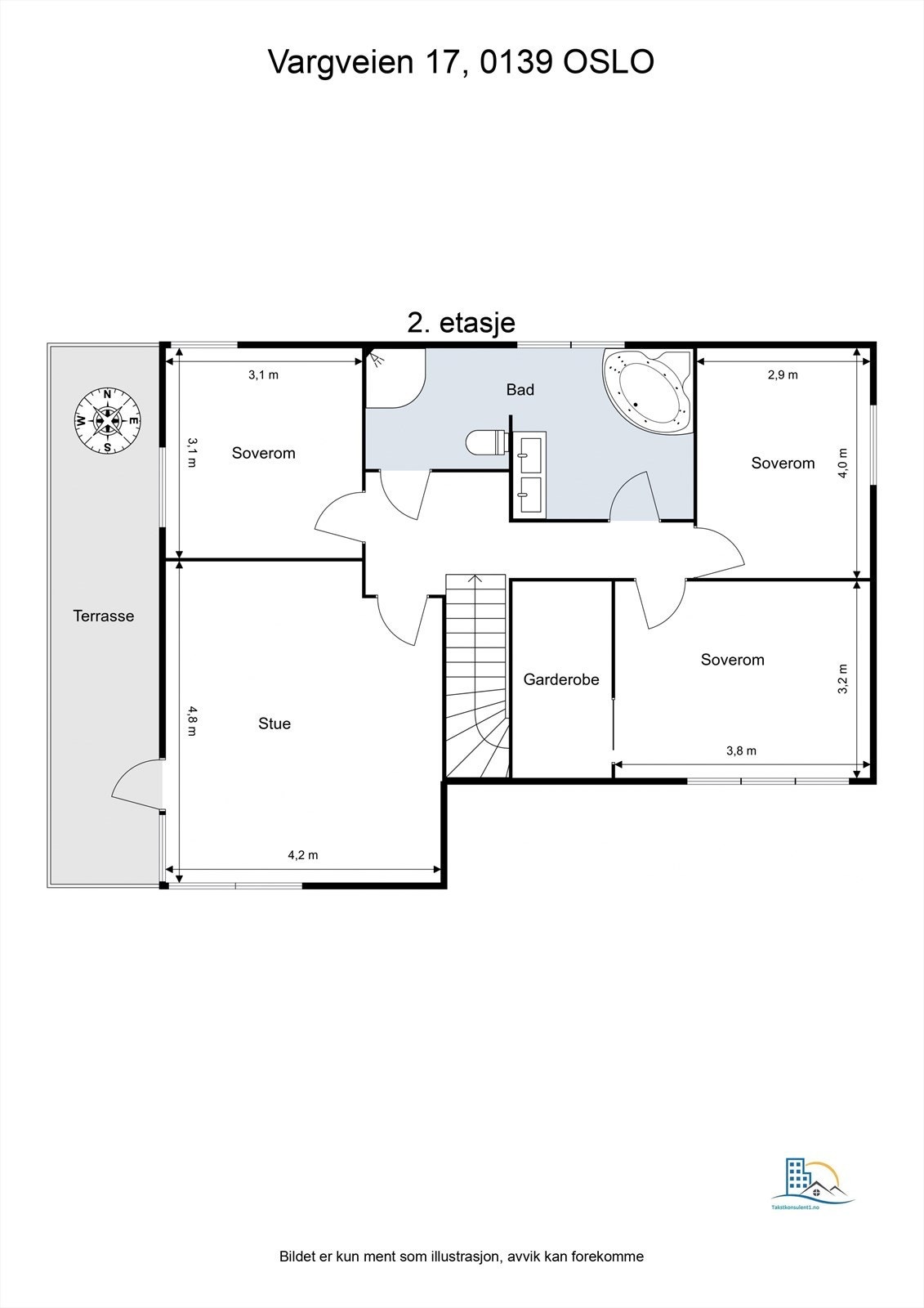 Planskisse 2. etasje Galleribilde