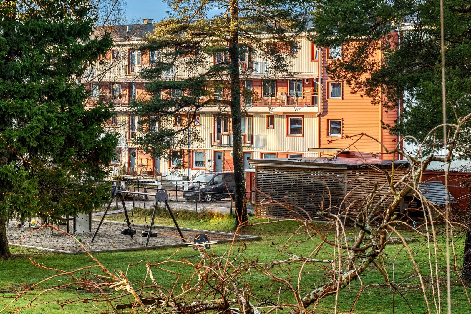 Fint utsyn mot fellesarealer. Galleribilde