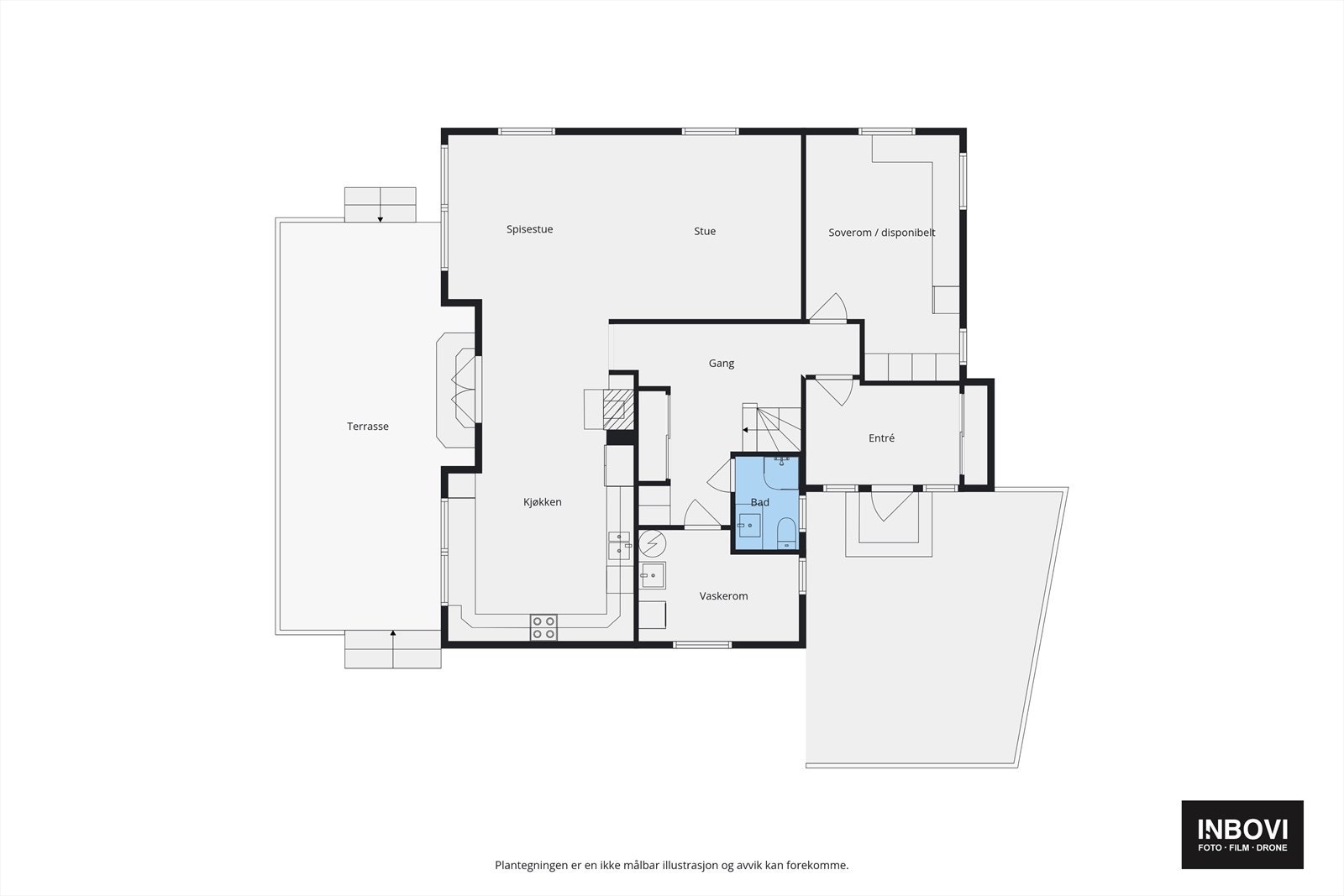 Plantegning 1. etasje. Galleribilde