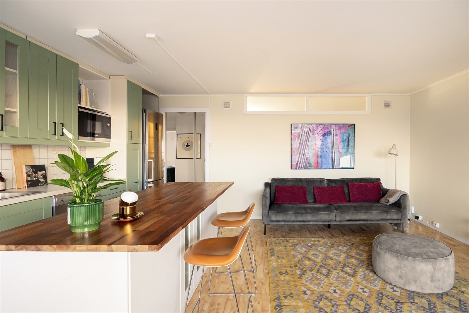 Fibernett er inkludert i felleskostnadene. Galleribilde