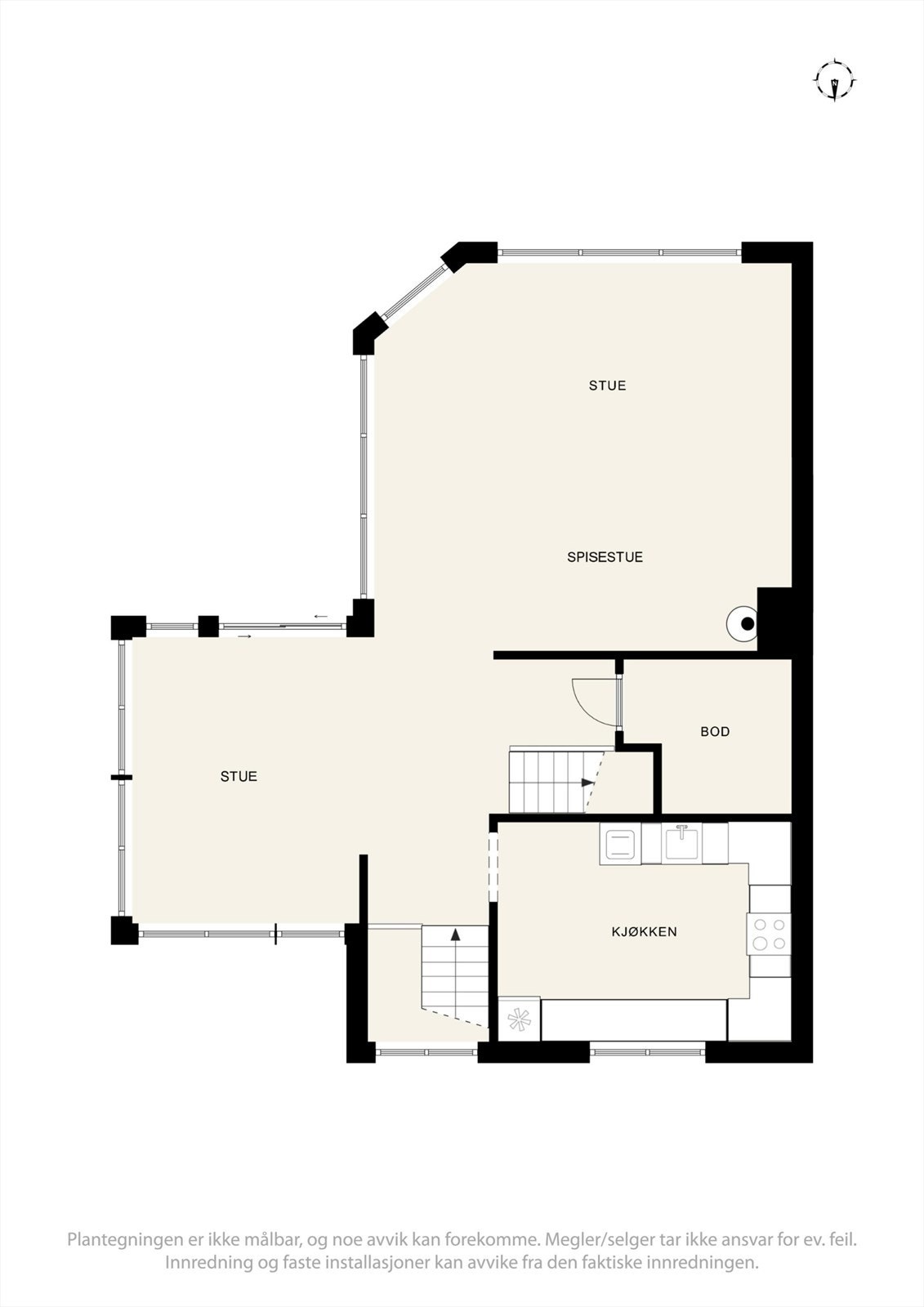 Plantegning 1. etasje. Galleribilde