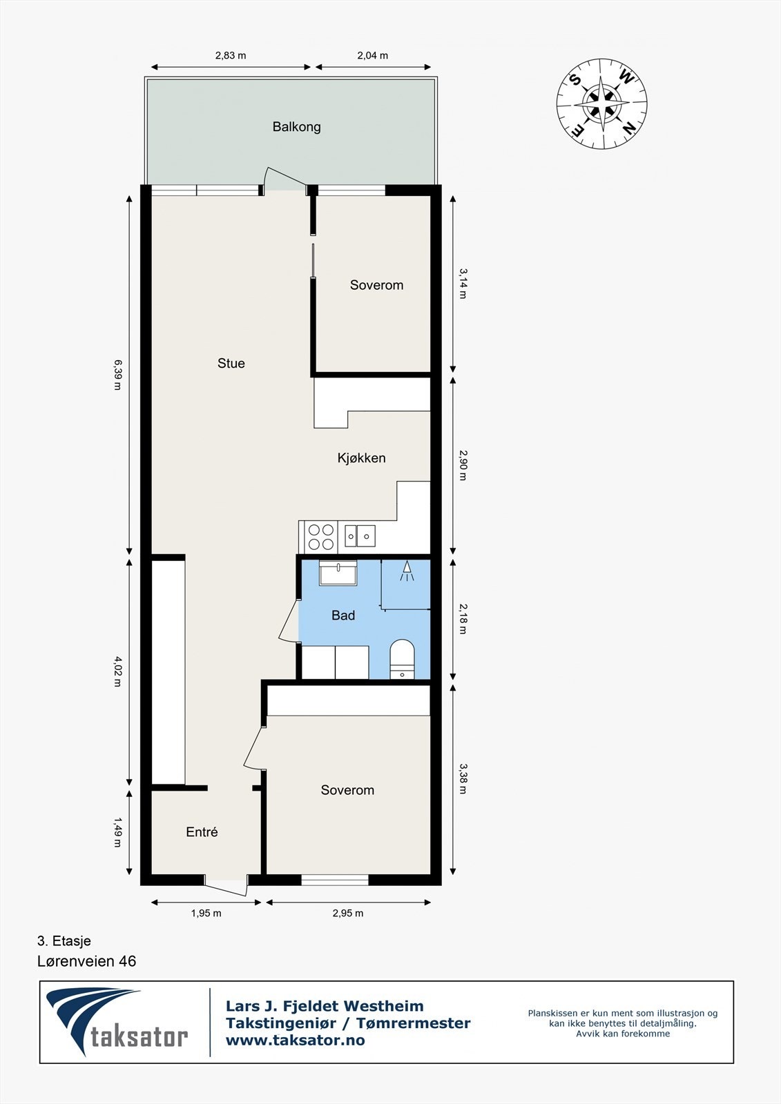 Plantegning til orientering. Galleribilde