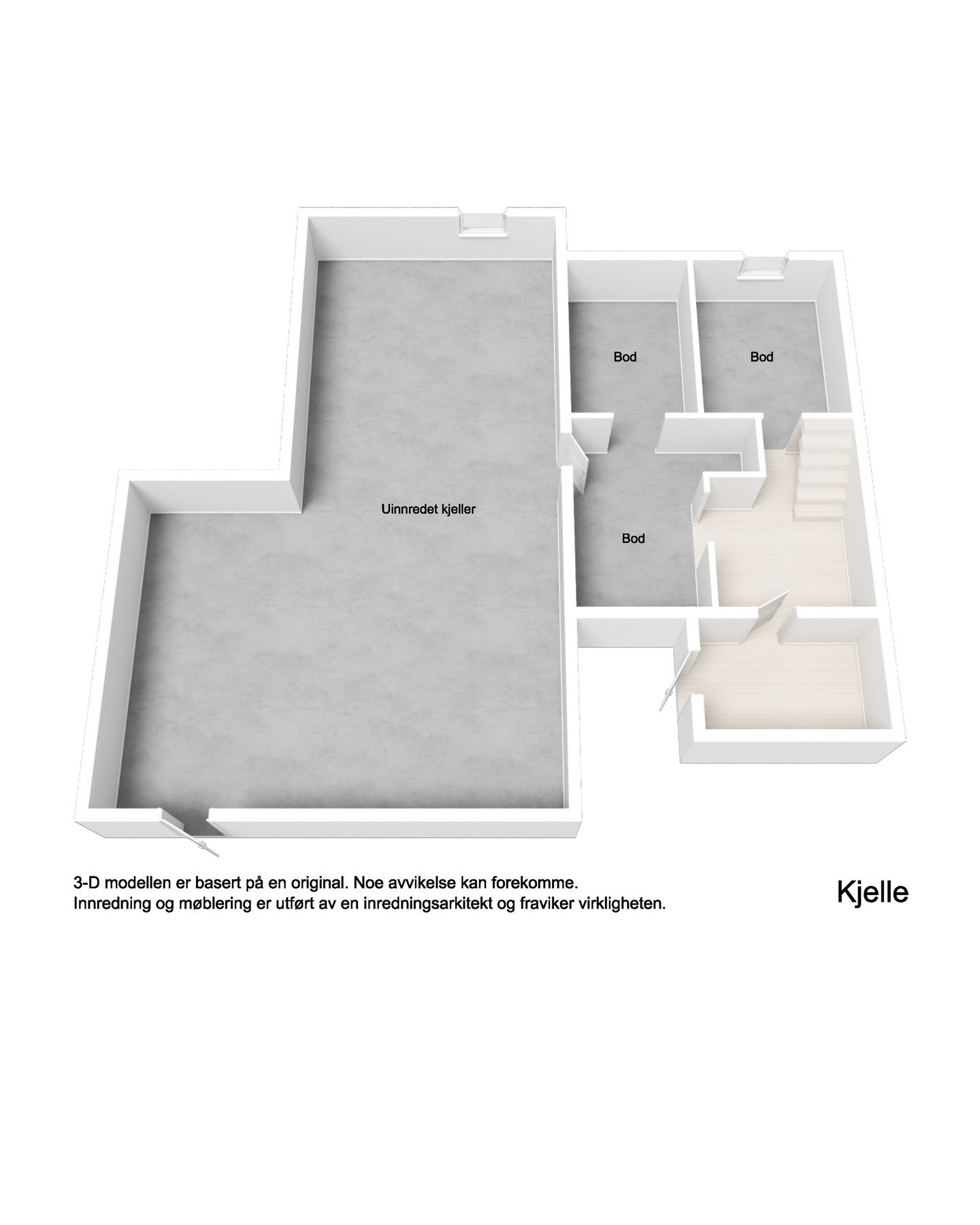 Plantegning kjeller Galleribilde