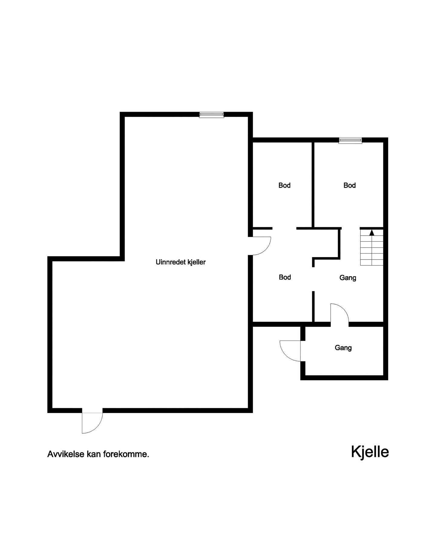 Plantegning kjeller Galleribilde