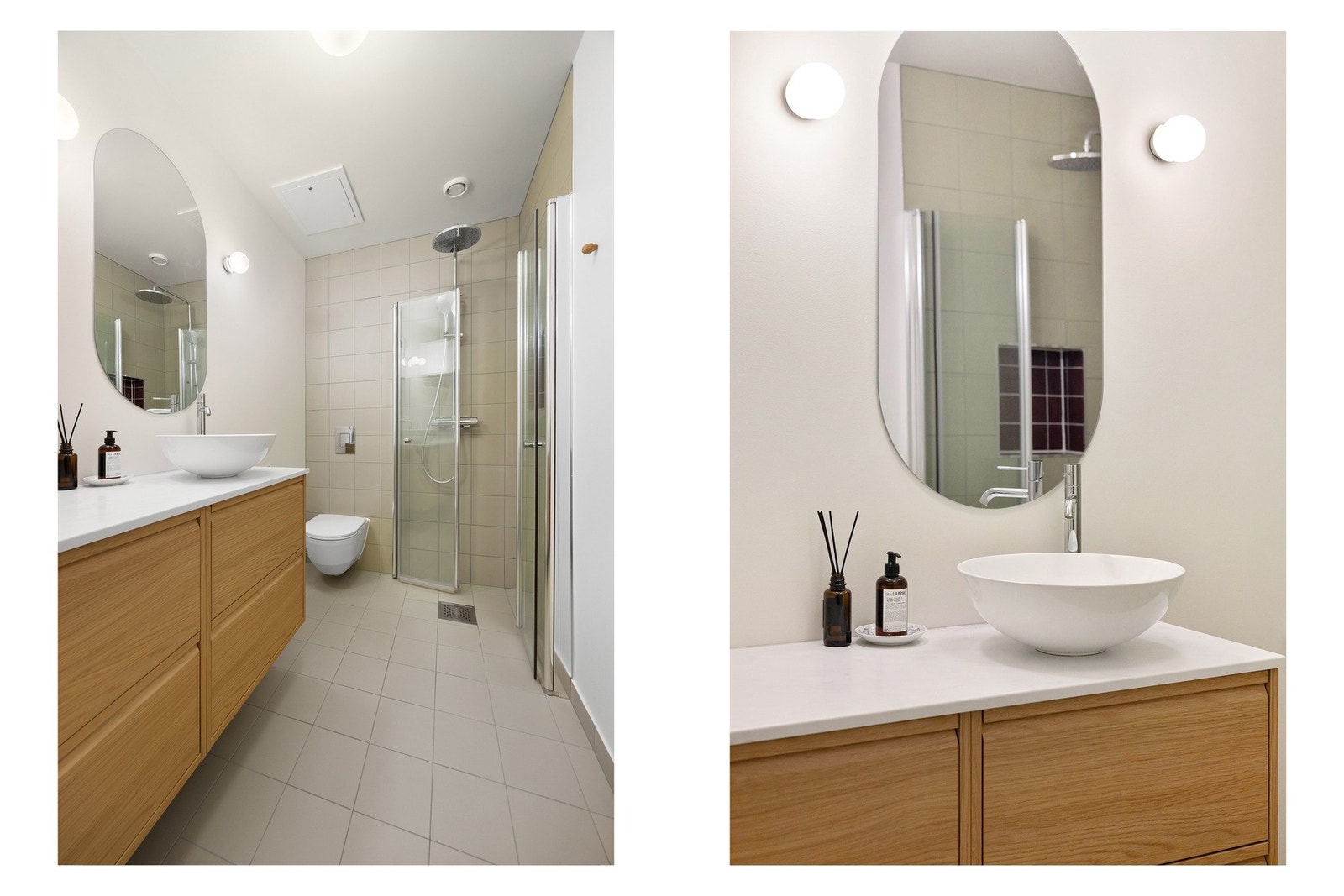 Leiligheten har nytt bad fra 2024 med garanti frem til 2029. Galleribilde