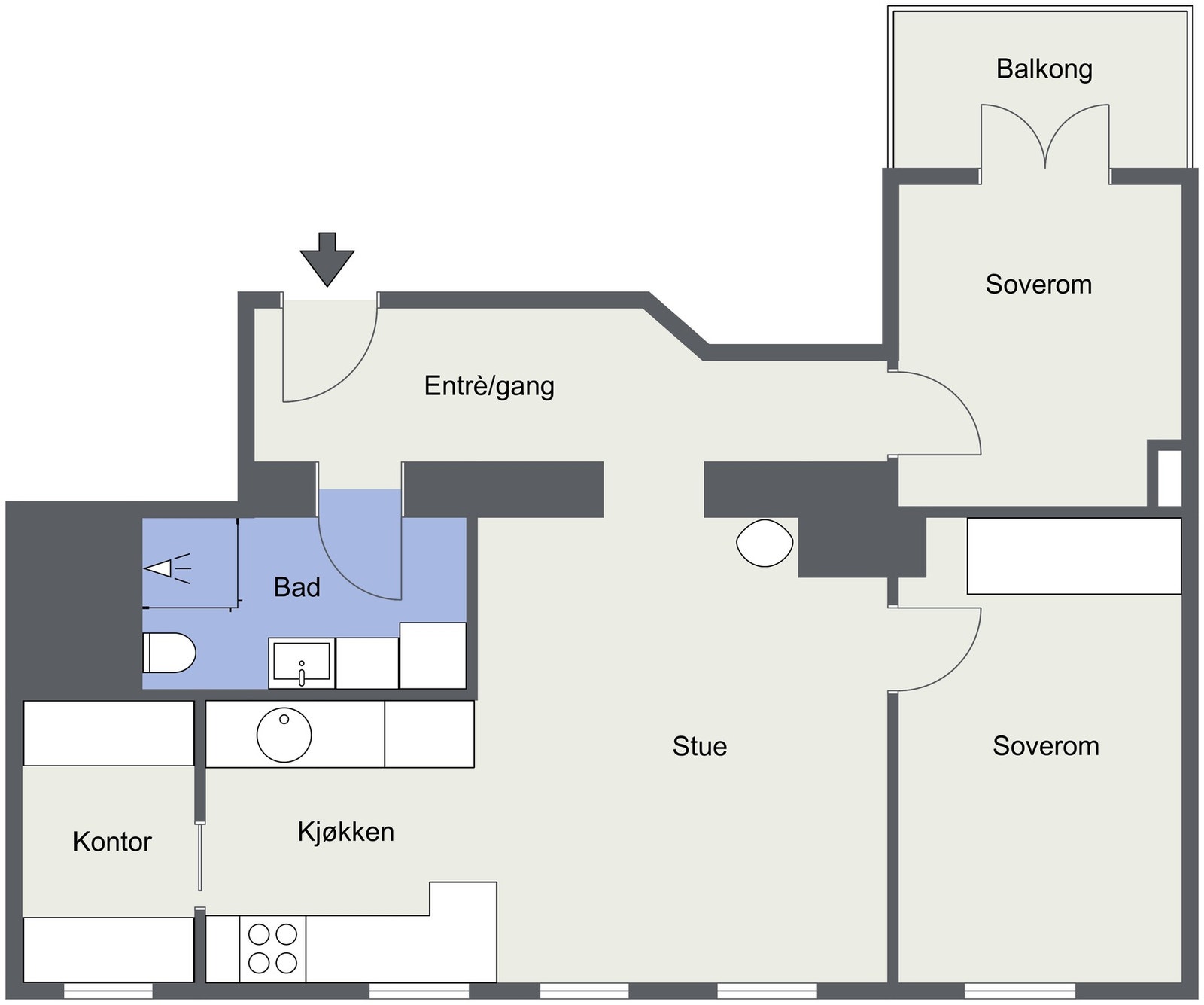 Plantegning. Galleribilde