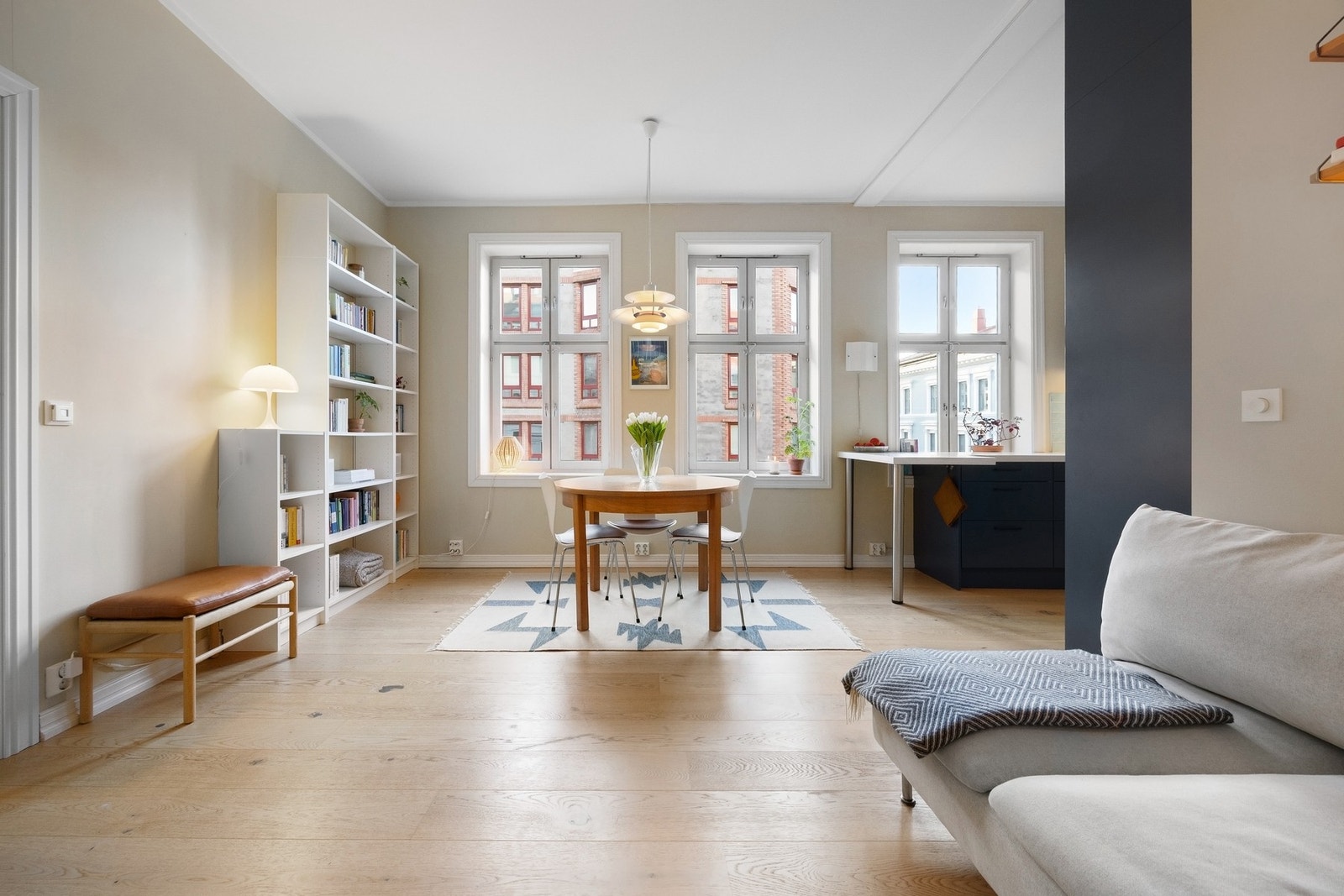 Denne leiligheten ligger sentralt til i Gamlebyen. Galleribilde