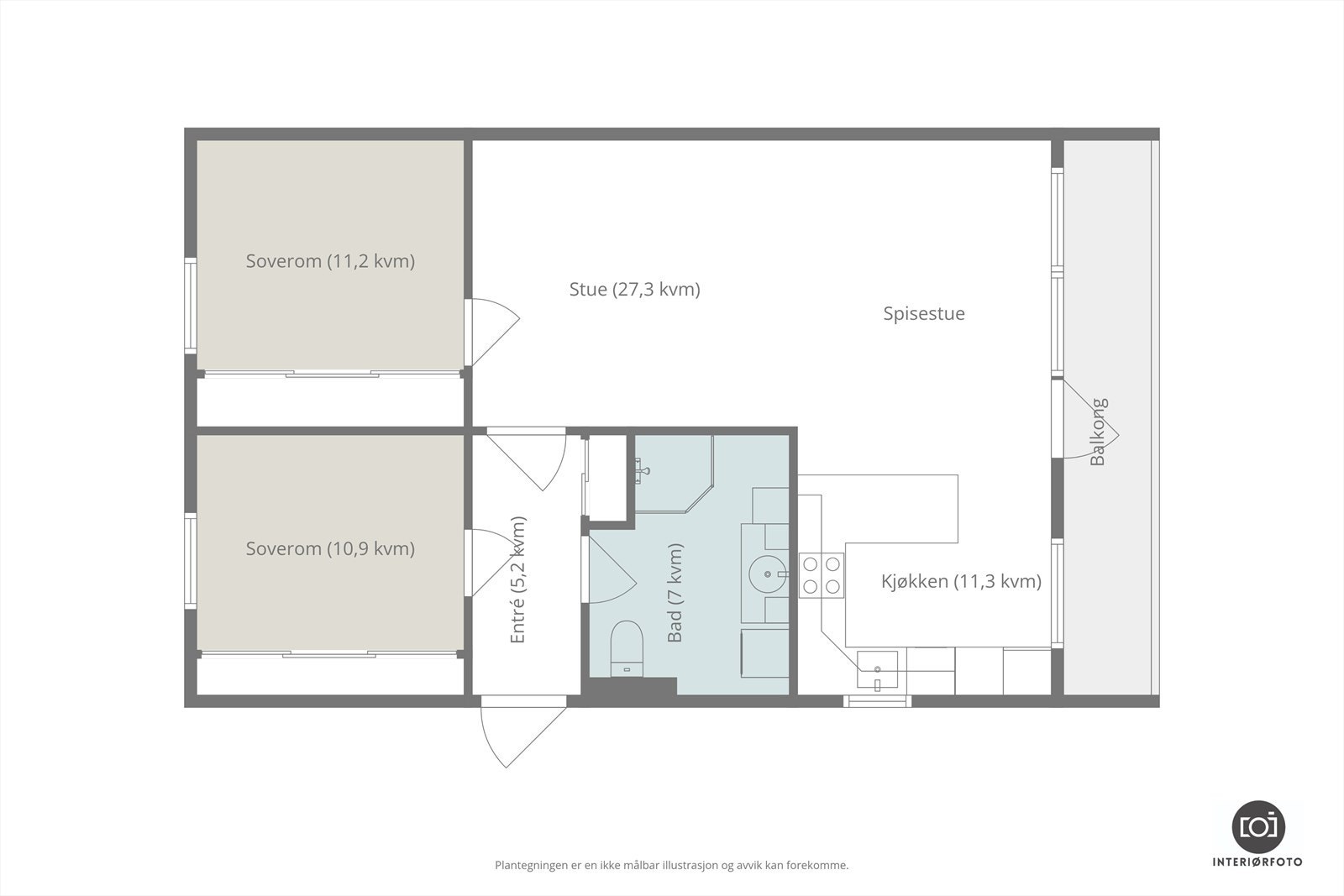 Plantegning Galleribilde