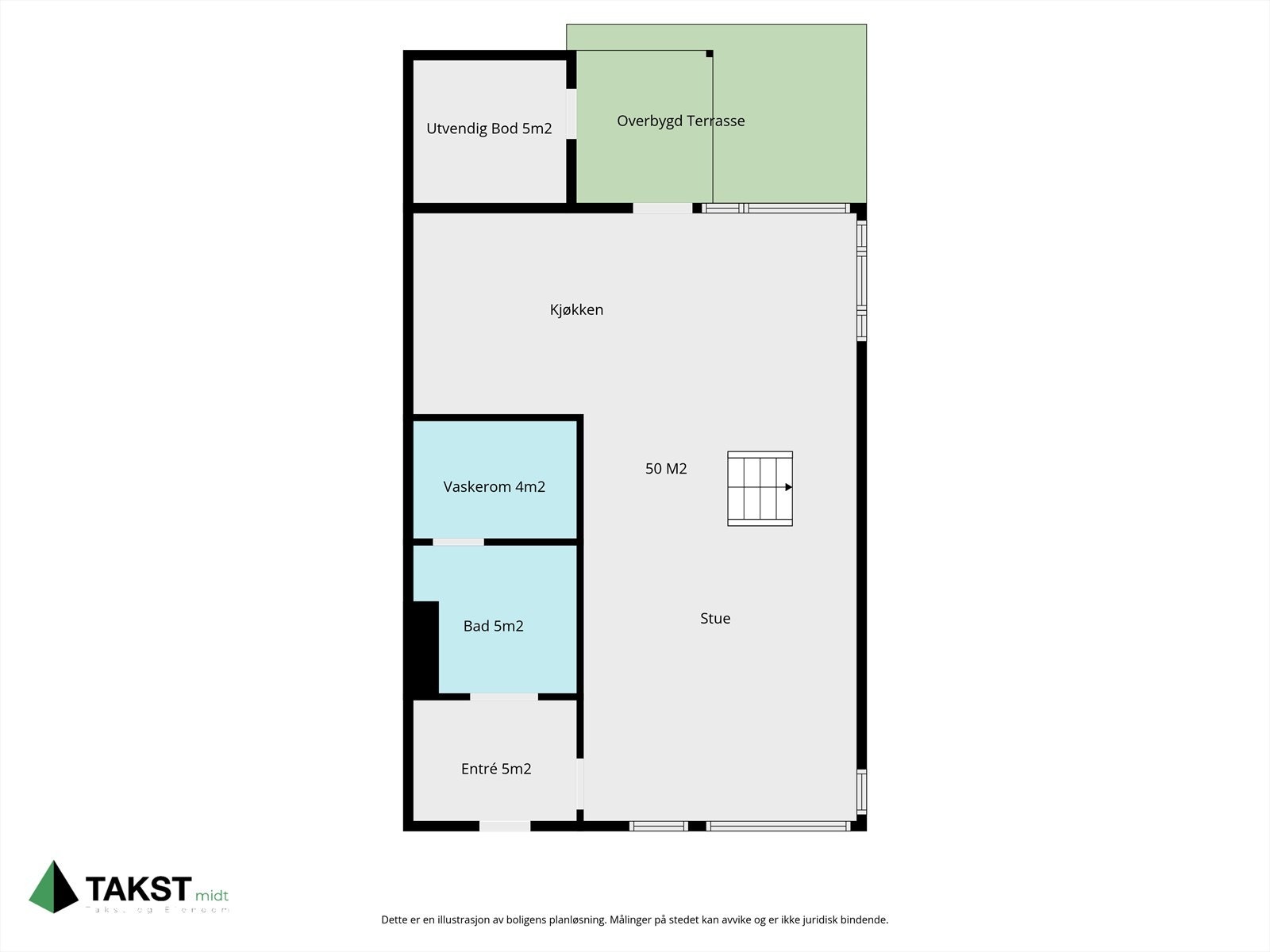 Plantegning 1.etg Galleribilde