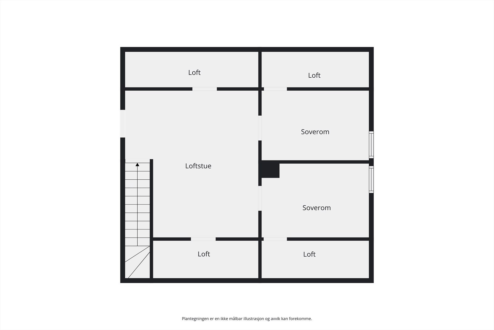 Plantegning Loft Galleribilde