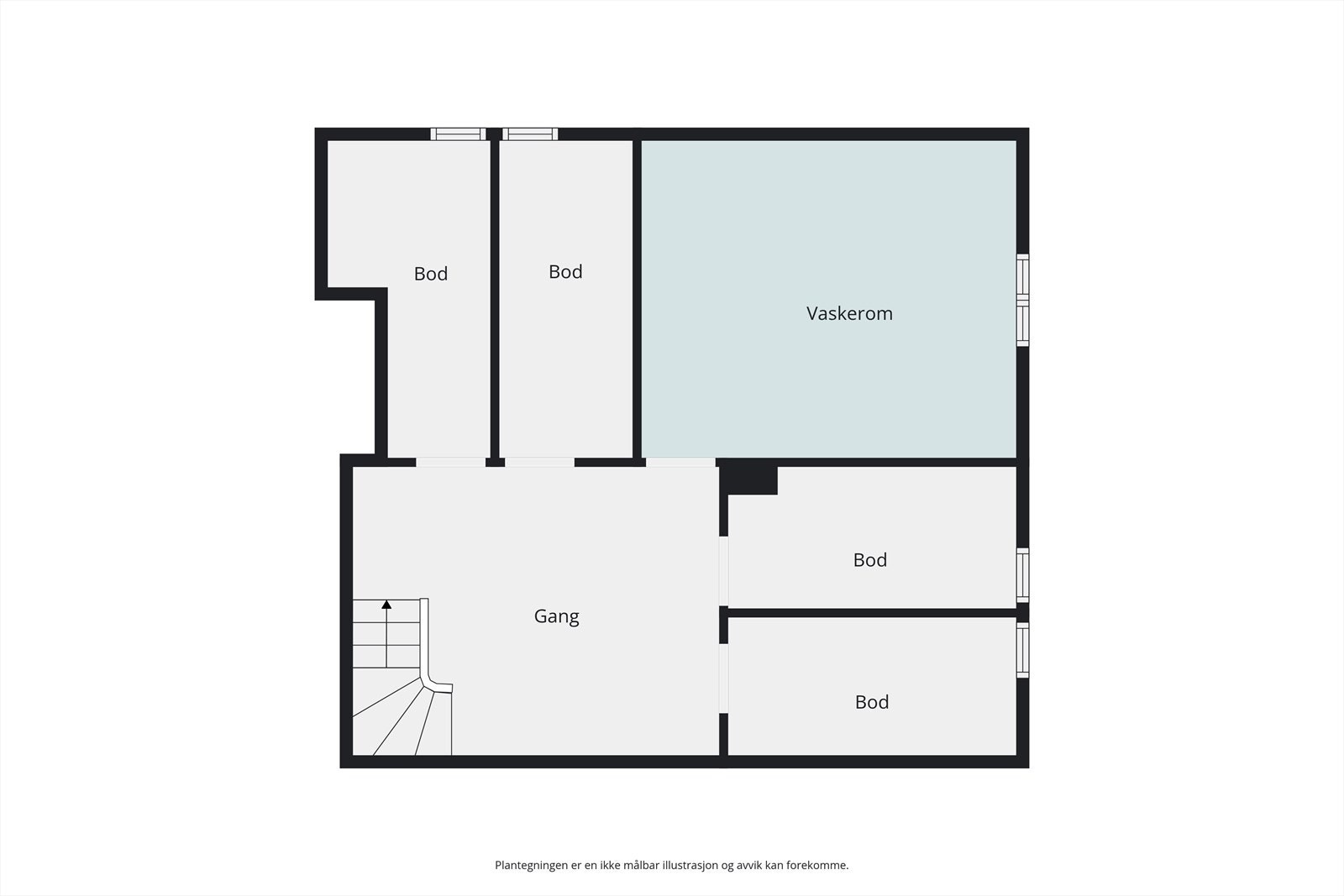 Plantegning kjeller Galleribilde