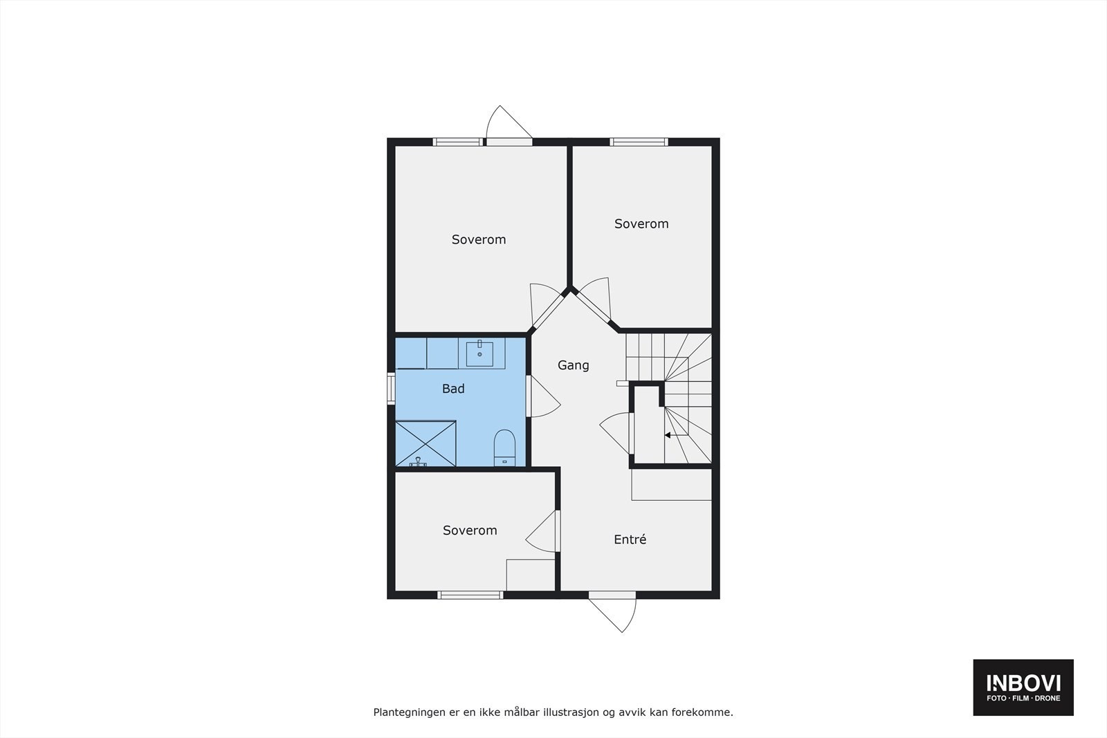 Plantegning 1.etg Galleribilde