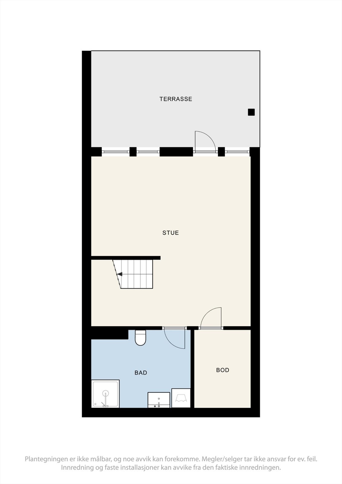Plantegning underetasje Galleribilde