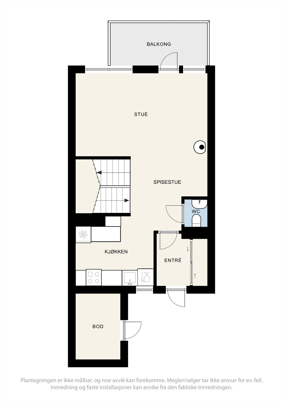 Plantegning 1. etasje Galleribilde