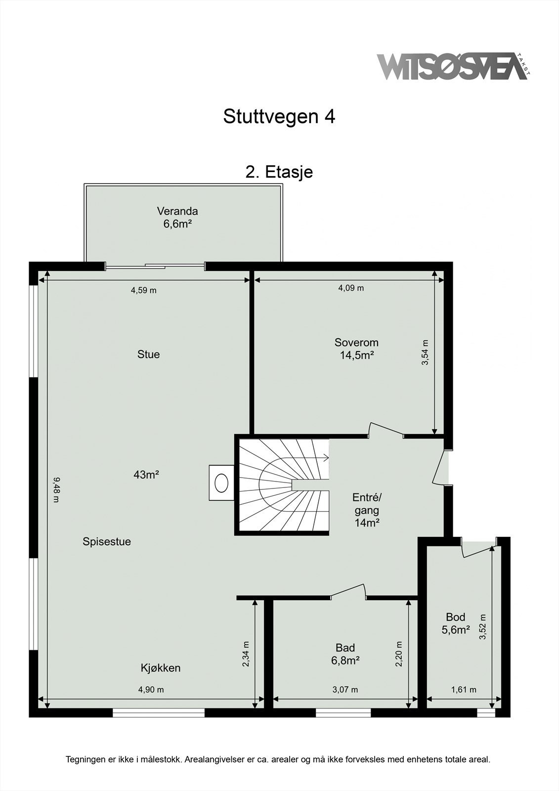 Planskisse 2. etasje Galleribilde