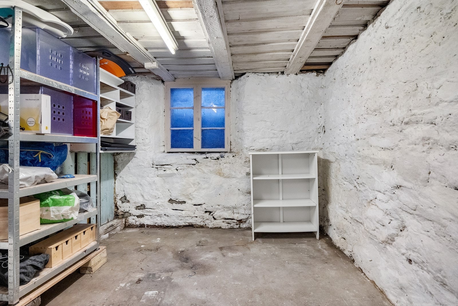 Bodareal i kjeller. Galleribilde