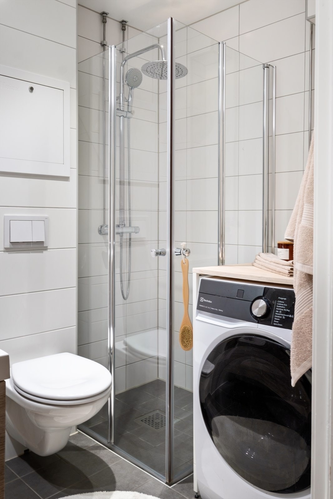 Plass til vaskemaskin på bad Galleribilde