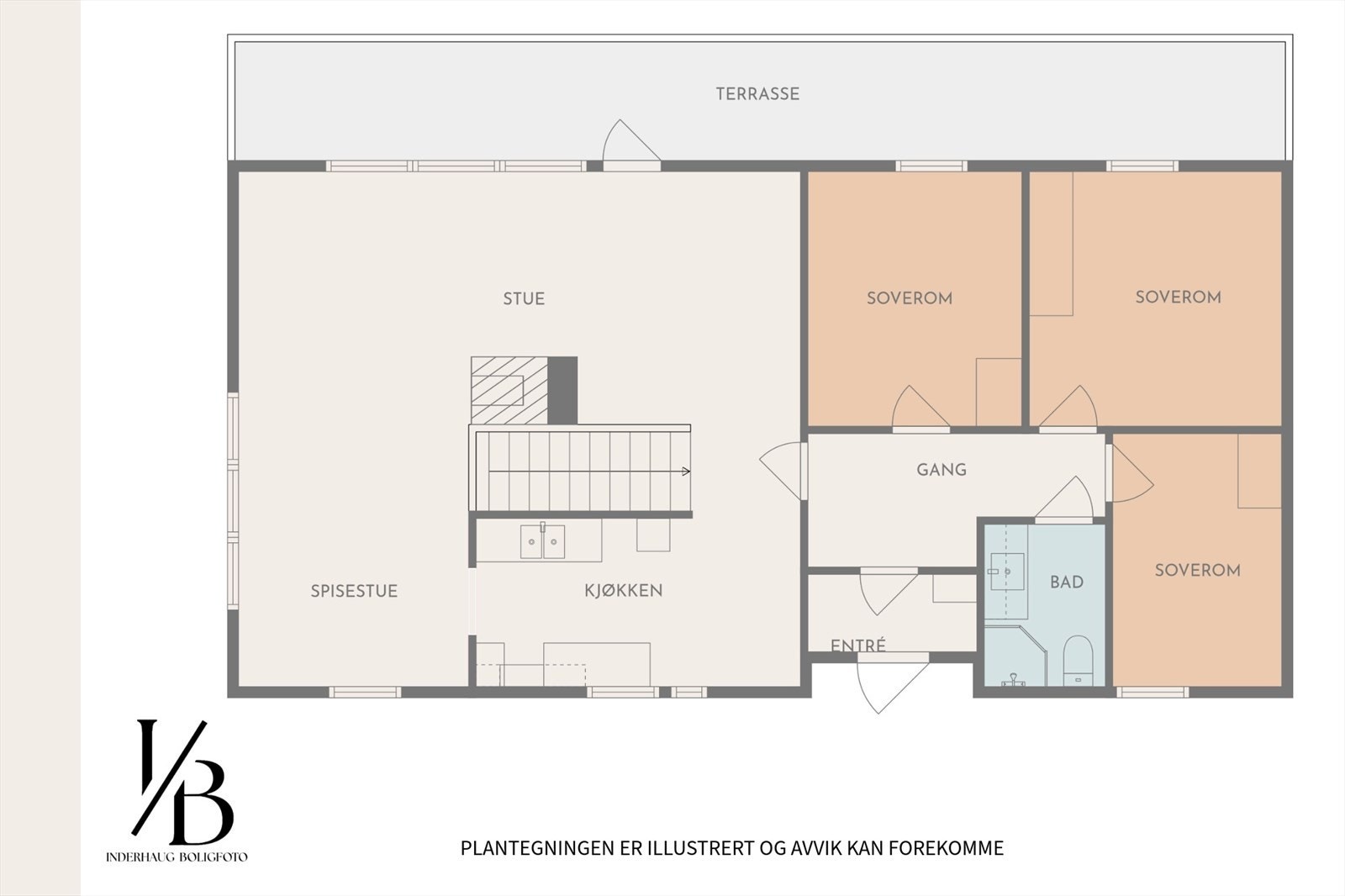 Plantegning hoveddel. Galleribilde