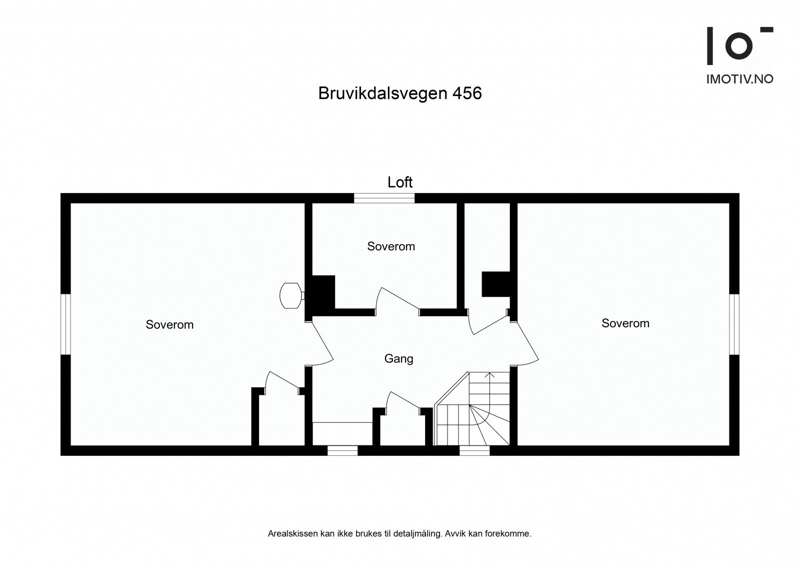 Plantegning loftsetasje. Galleribilde