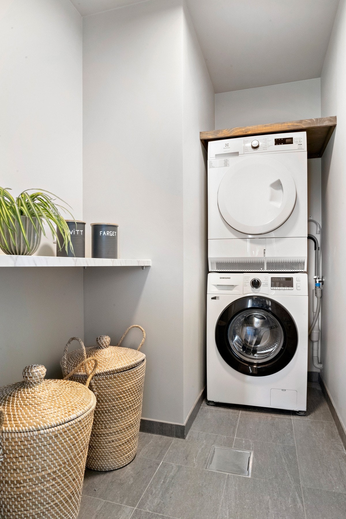 Vaskerom i eget rom er en stor fordel og dermed lettere å holde orden Galleribilde