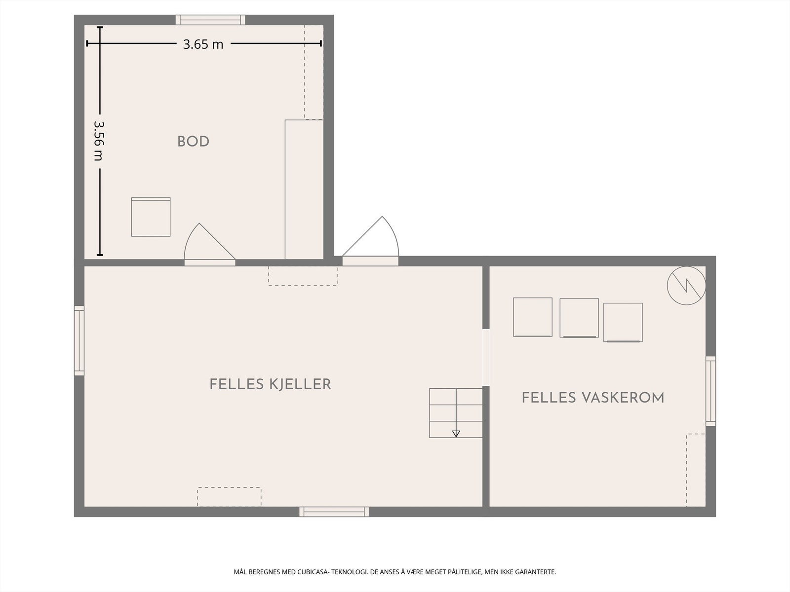 Plantegning kjeller Galleribilde