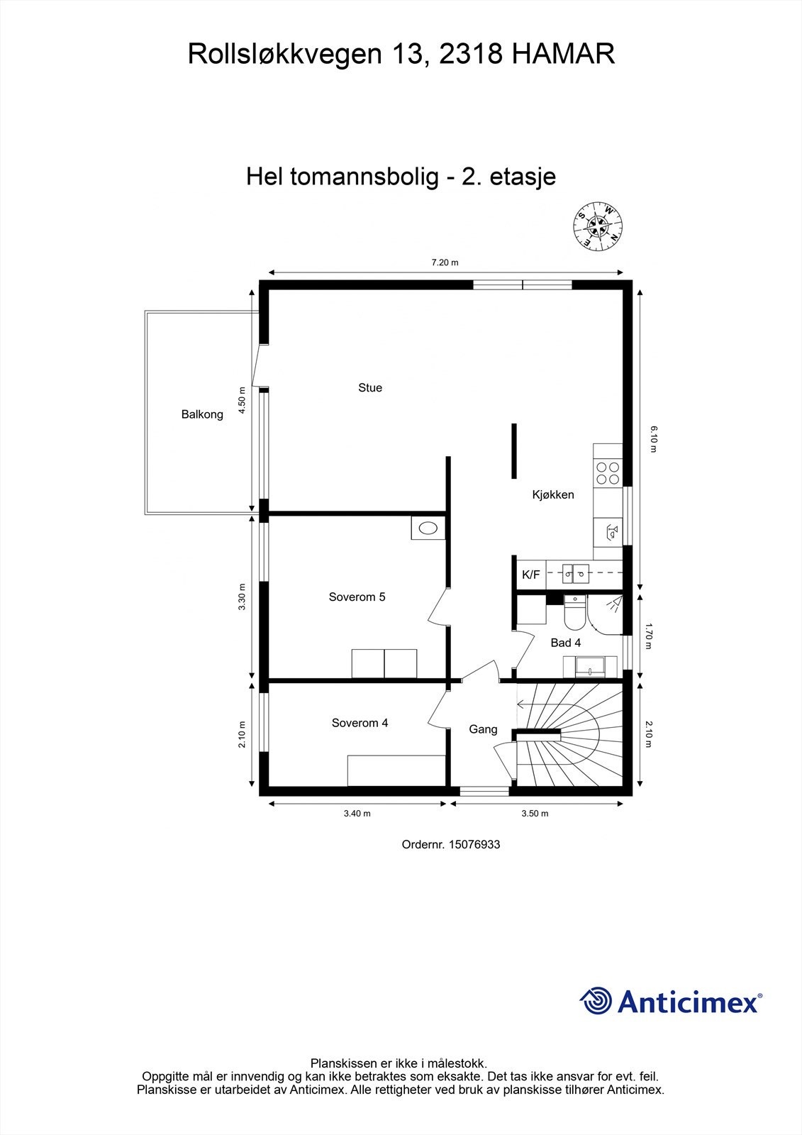 Plantegning 2. etasje. Galleribilde