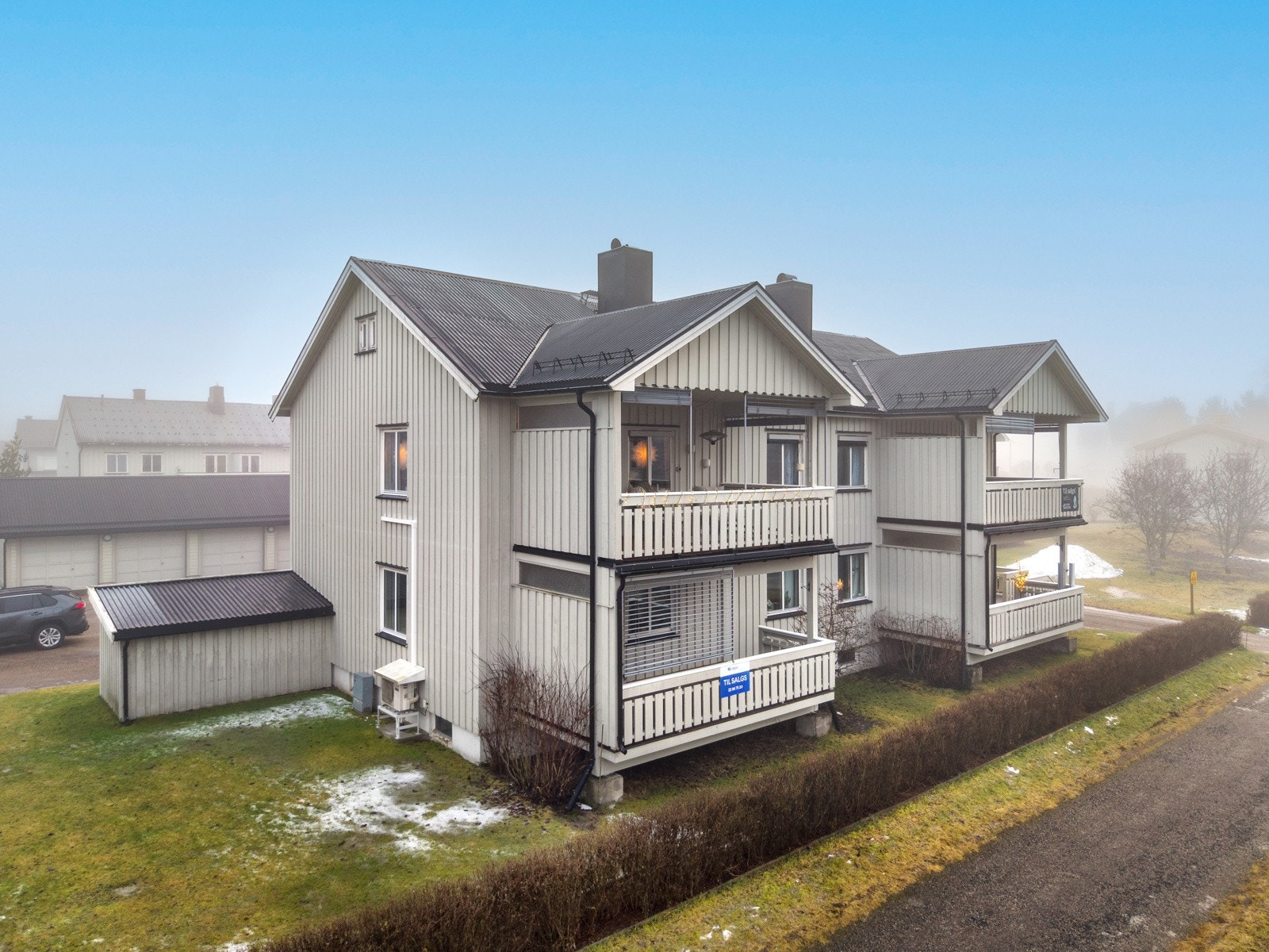 Borettslaget består av to bygg med fire leiligheter i hvert bygg. Galleribilde