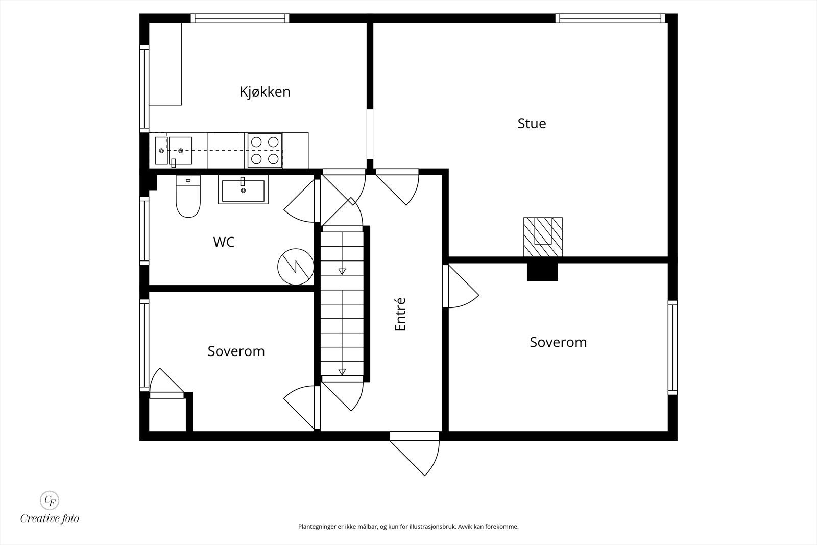Plantegning 2. etasje Galleribilde