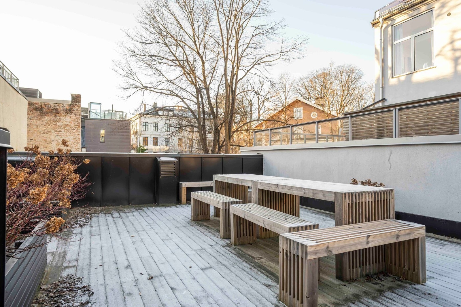 Felles takterrasse. Galleribilde