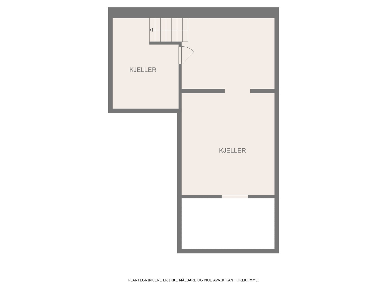 Plantegning kjeller. Galleribilde