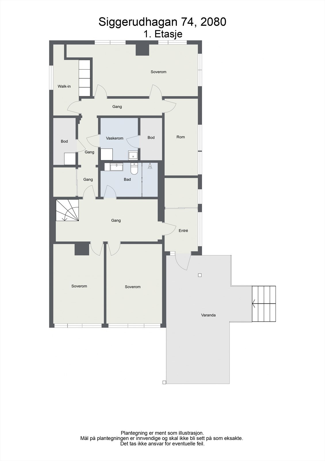 Plantegning under.etg Galleribilde