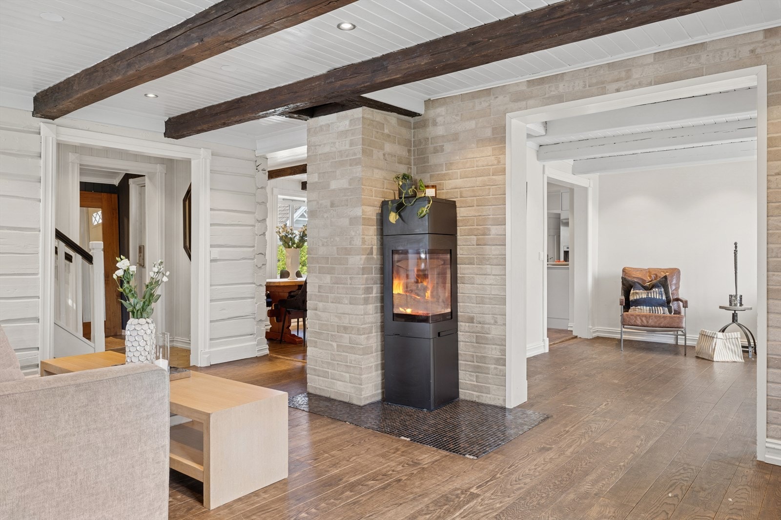 Peisovnen gir god varme på kjølige kvelder. Galleribilde