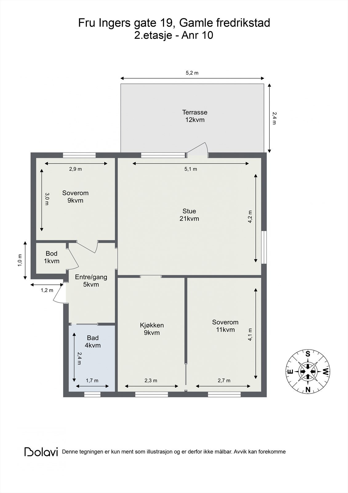 Plantegning Galleribilde