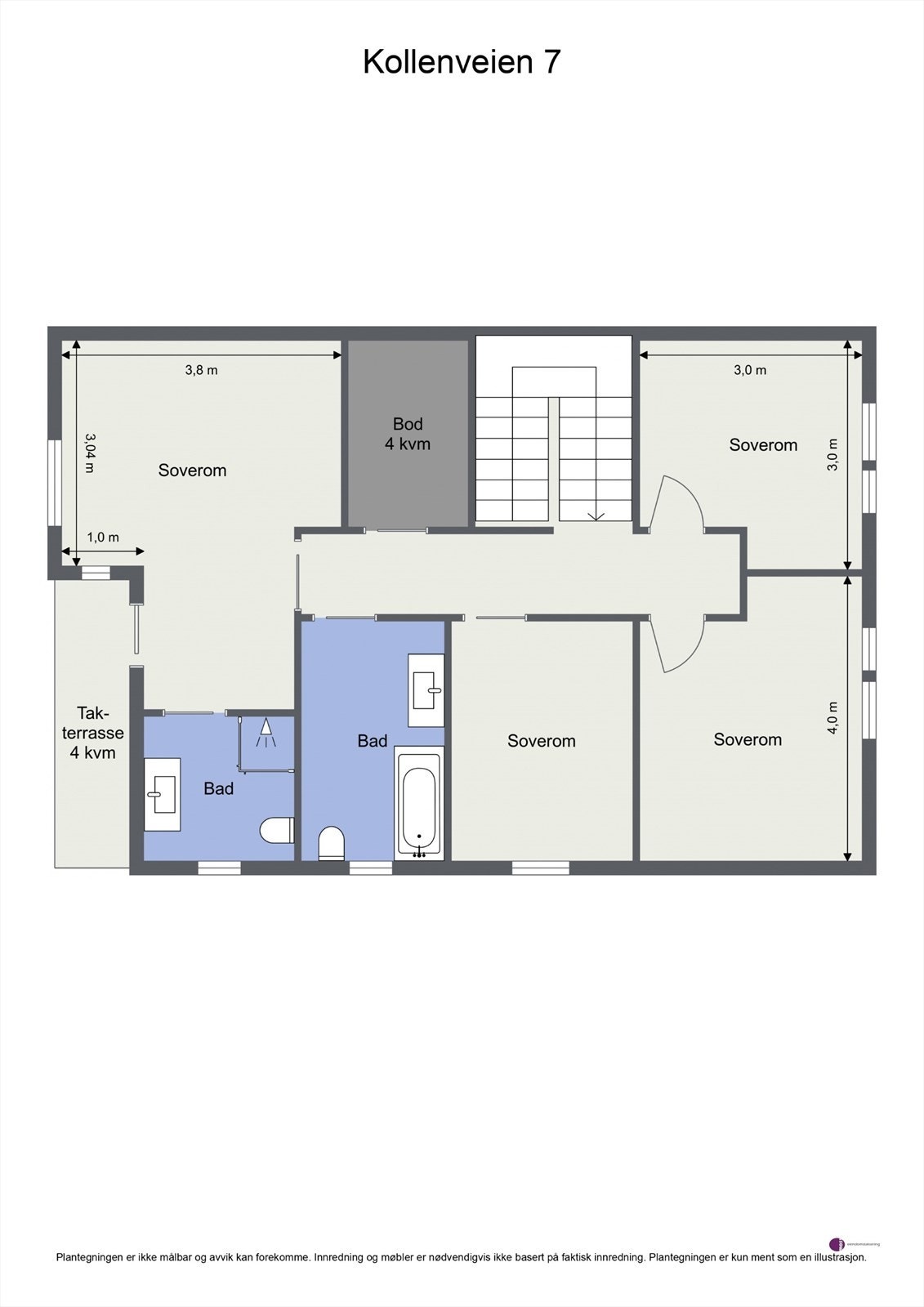 Plantegning 2. etasje Galleribilde