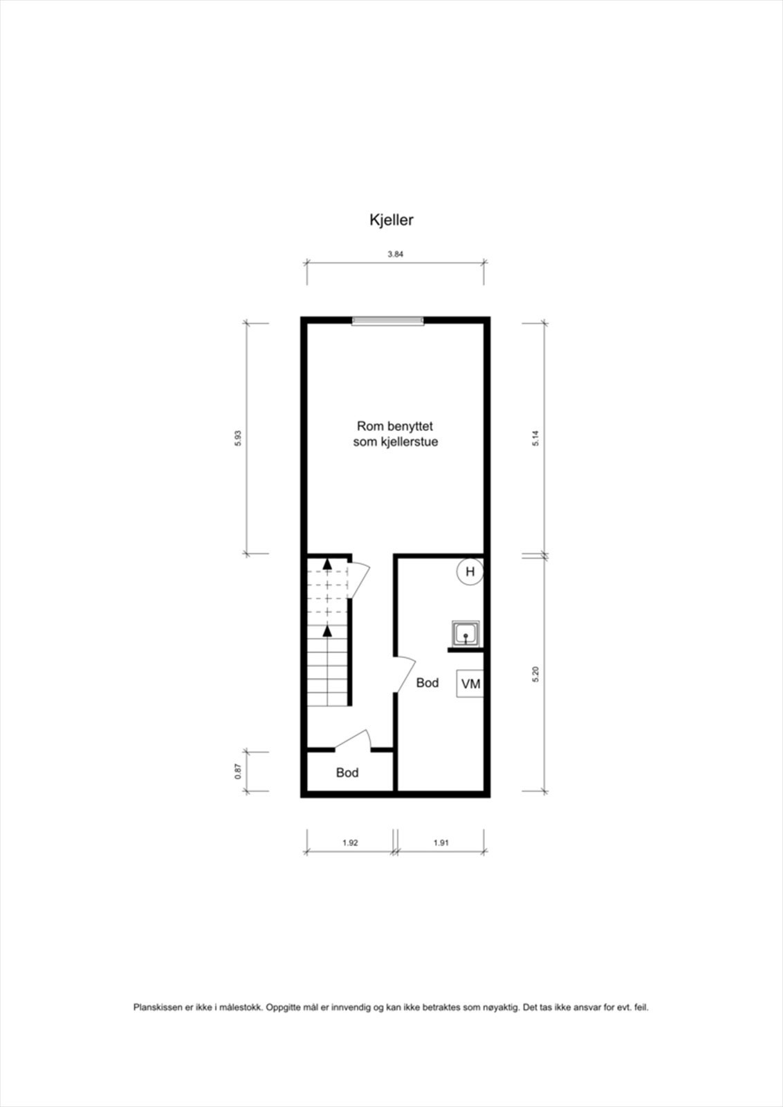 Plantegning kjeller Galleribilde