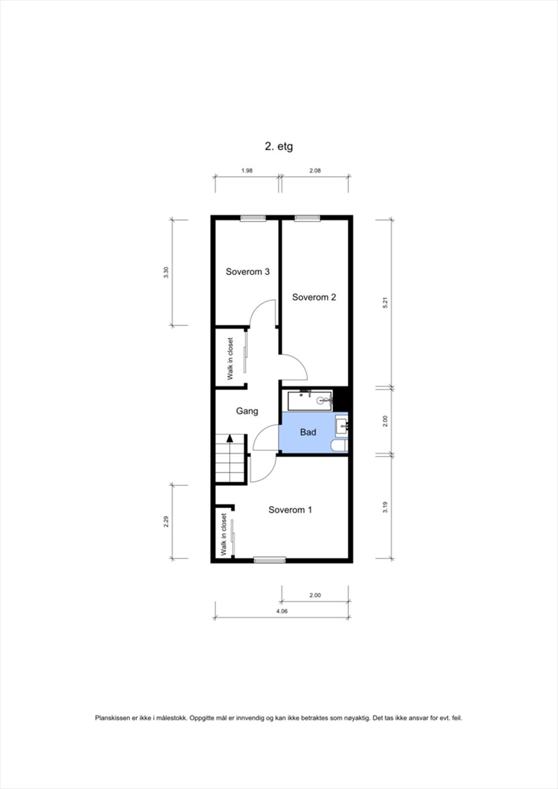 Plantegning 2. etasje Galleribilde