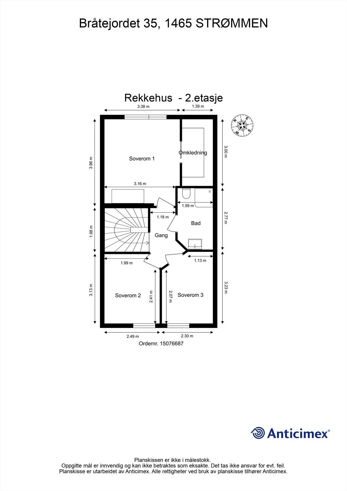 Plantegning 2.etasje. Galleribilde