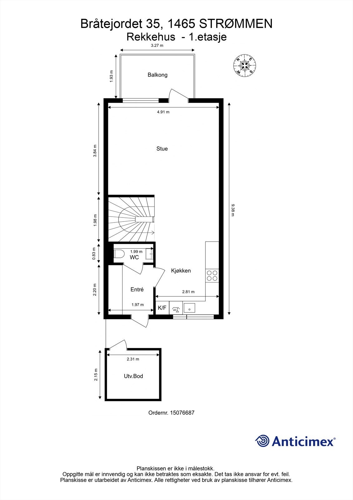 Plantegning 1.etasje. Galleribilde