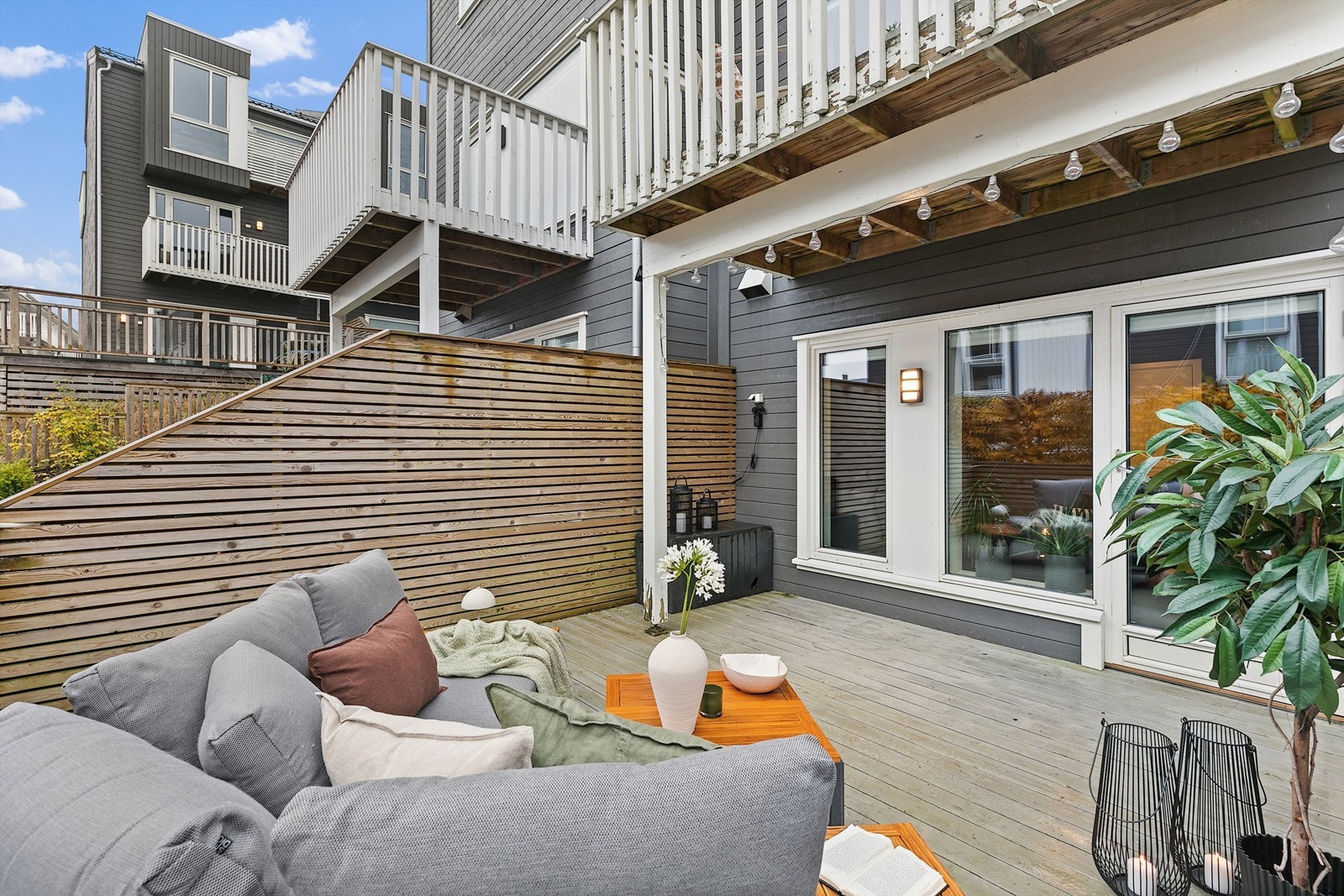 Terrassen er delvis takoverbygget Galleribilde