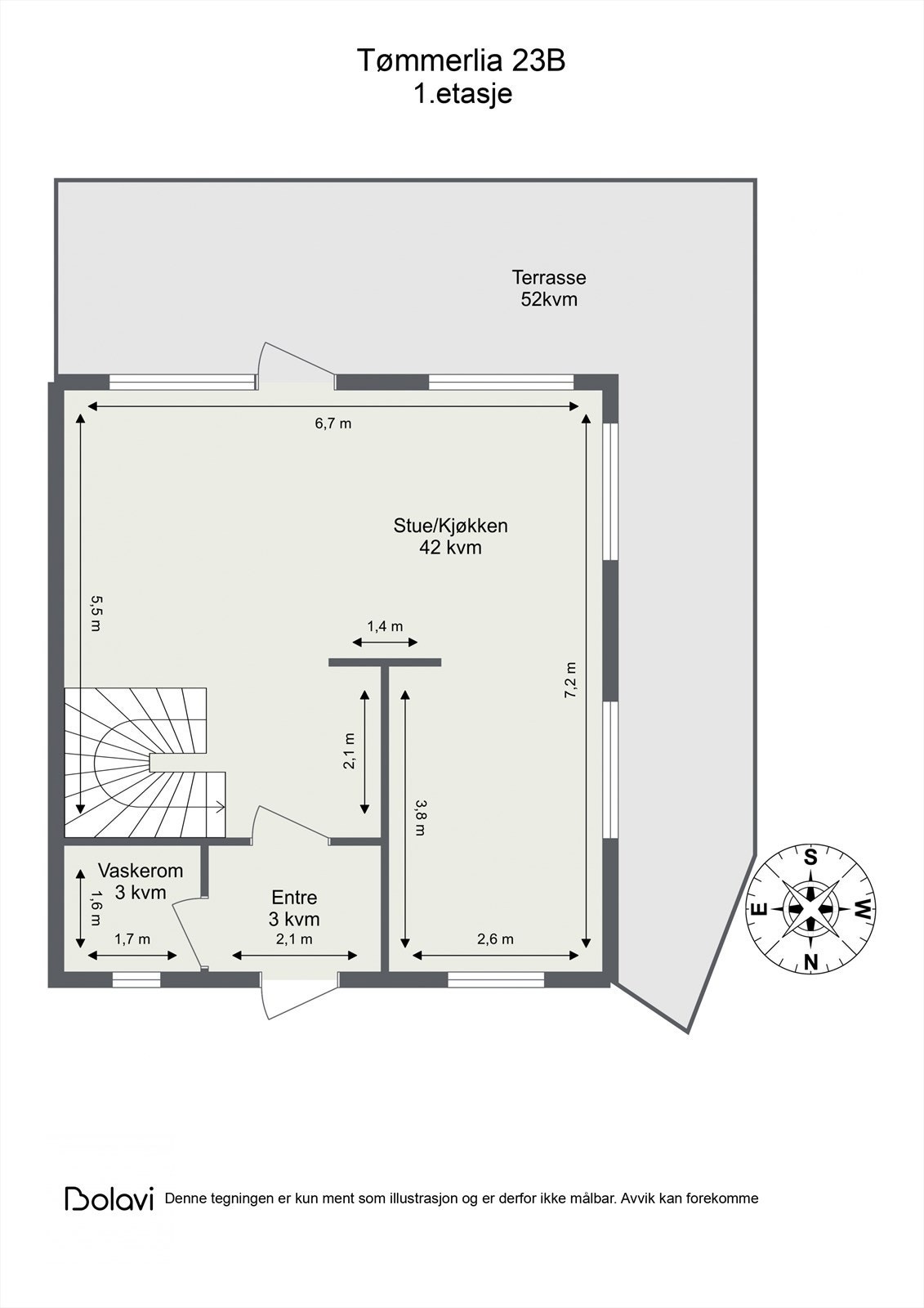 Plantegning, 1.etasje Galleribilde