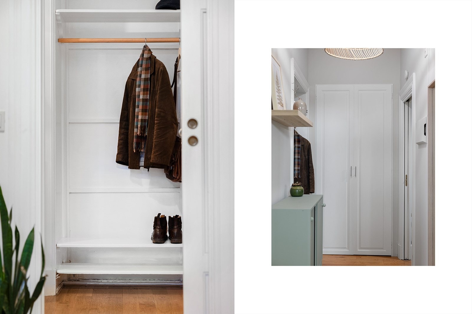 Praktisk garderobeløsning - enkelt å holde det ryddig. Galleribilde