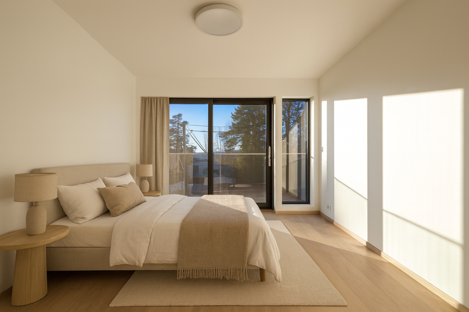 Videre har boligen 2 soverom av god størrelse. Soverom 2 er av god størrelse med utgang til egen balkong på ca. 3 kvm. Galleribilde