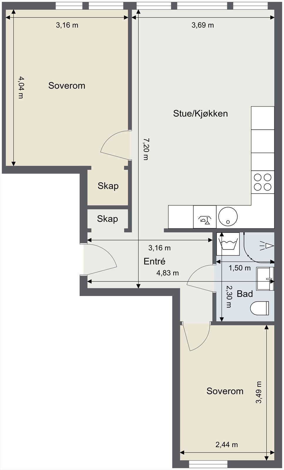 Plantegning Galleribilde