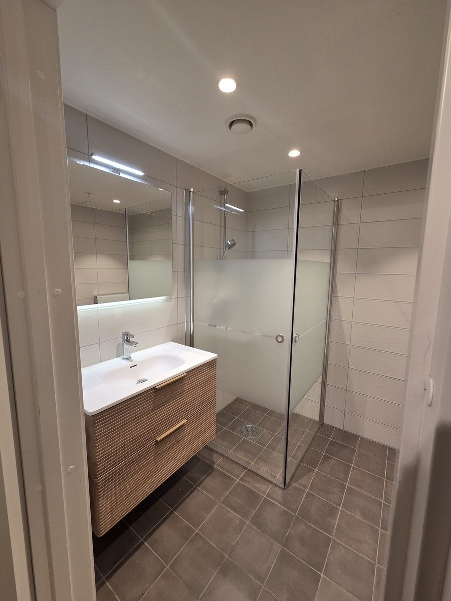 Fresh bad med varmekabler Galleribilde