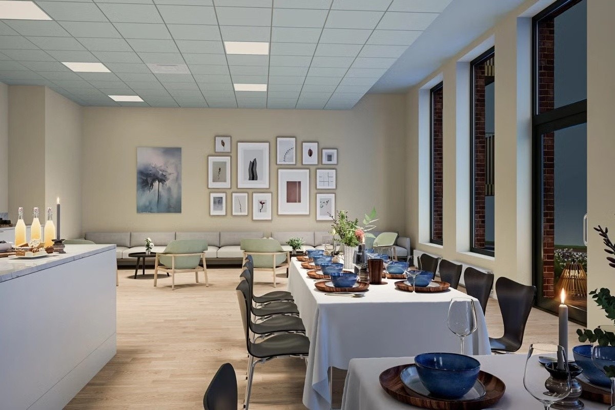 Fellesstua som kan bookes av beboere Galleribilde