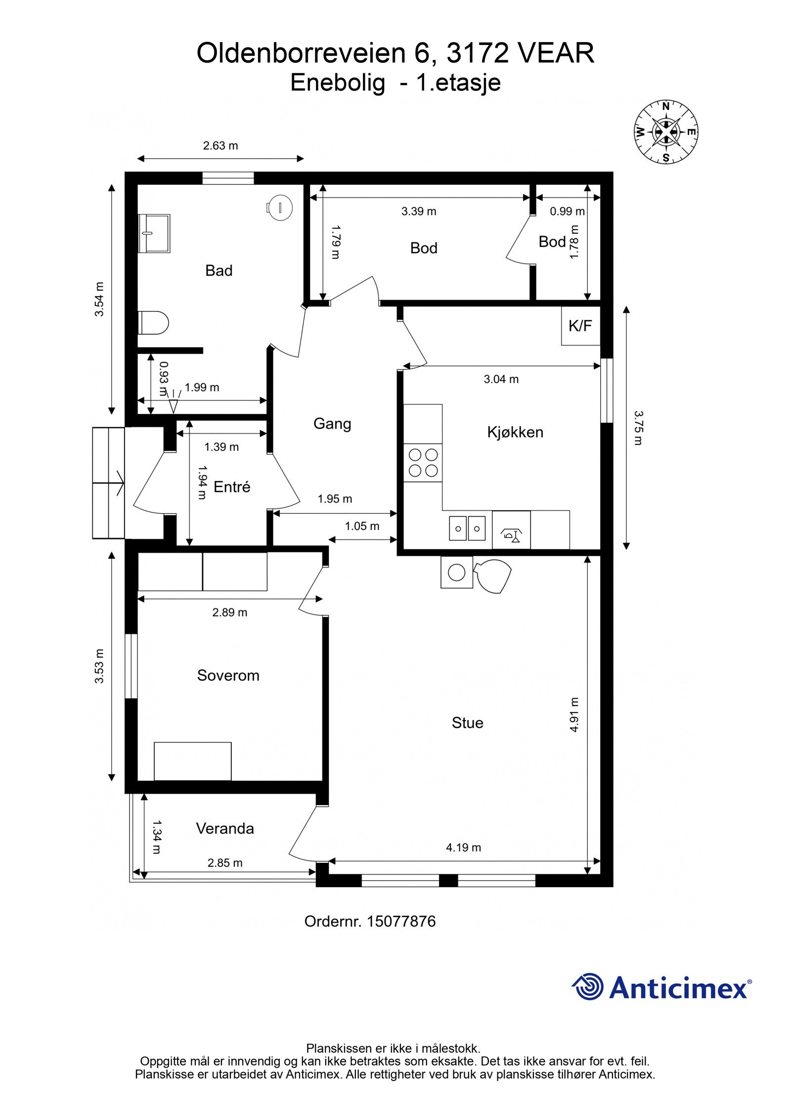 Plantegning Galleribilde